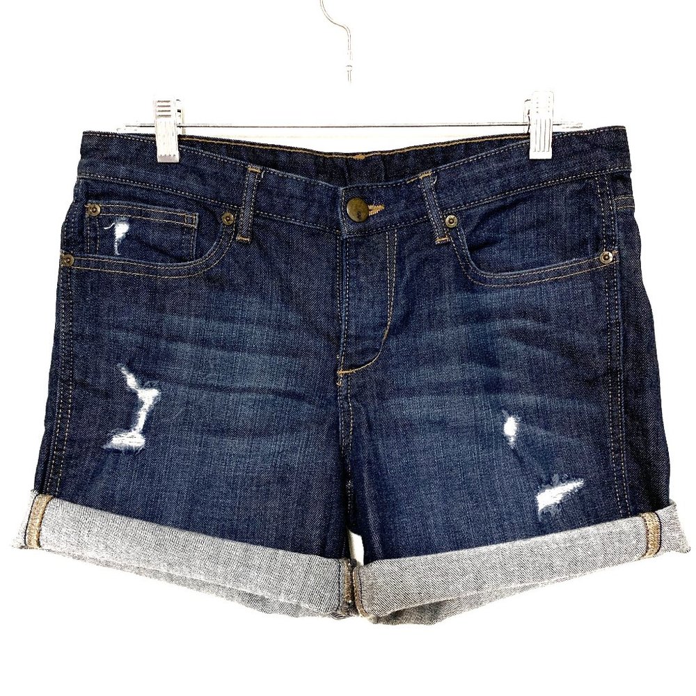 GAP Jean Shorts Dark Wash 4" Cuffed Size 6